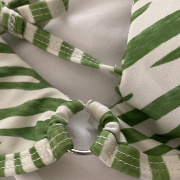 SHEIN NWOT Tanga Zebra Stripe Triangle Bikini - Picture 8 of 12